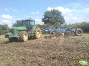 John Deere 8400 + Lemken Smaragd 9 