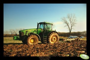 John Deere 8430 + Kverneland PL100