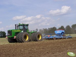 John Deere 9520 + Lemken Thorit 10 i Solitair 9