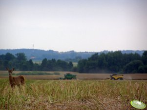 John Deere 9680 WTS & New Holland CX 8060