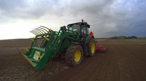 John Deere 6100MC + Unia Kombi 4,2m