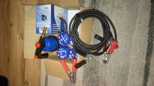 Kable rozruchowe i palnik gazowy