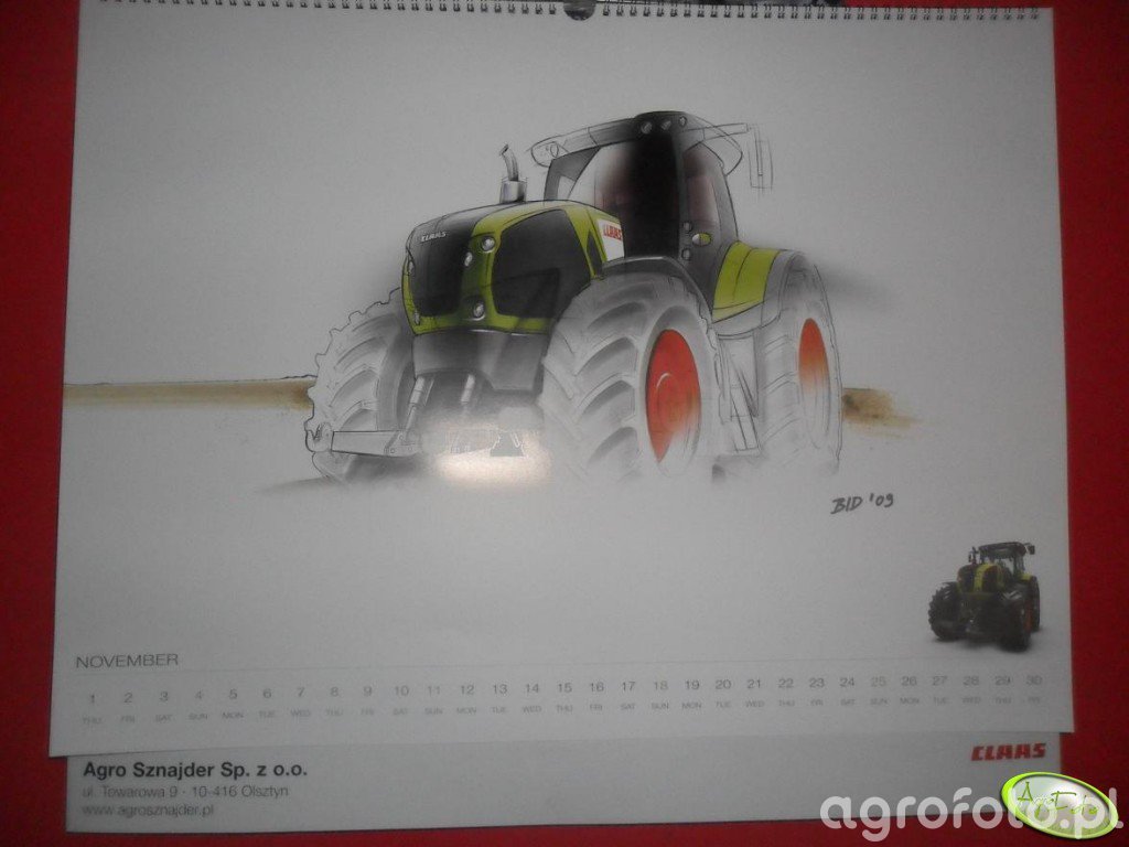 Kalendarz Claas 2012