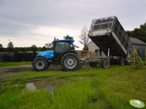 Landini Powerfarm 95 + przyczepa Comselmasz