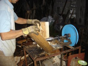 Łuparka - świder do drewna