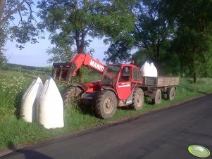 Manitou 732 i przyczepa