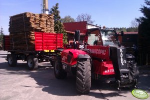 Manitou MLT 845-120 LSU TURBO + przyczepka