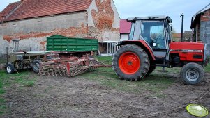 Massey Ferguson 3050 + Unia mars 3A & Saxonia A201