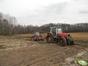 Massey Ferguson 3080 & Kongskilde & Massey Ferguson 255 & Unia 