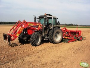 Massey Ferguson 4455 + Ares 3 L/R + Poznaniak T