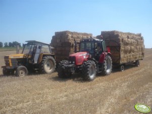 Massey Ferguson 5465 i Ursus C-385 + lawety