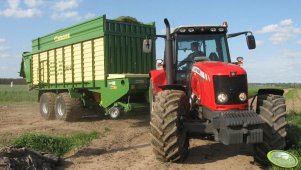 Massey Ferguson 5465 & Krone MX 350 GD