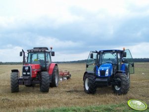 Massey Ferguson 6180 i New Holland T5050