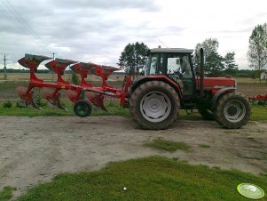 Massey Ferguson 6180 + pług obrotowy agromasz