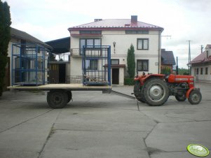 MF 235 + laweta samoróbka