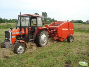 MF 255 + Welger RP 12