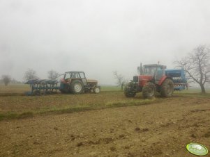 MF 3655 + Lemken, Ursus 1222 + Frost