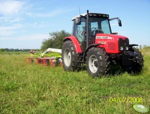 MF 5435 + Claas Liner 650 twin