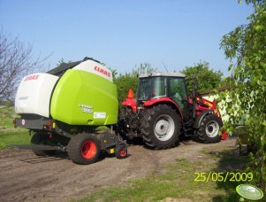 MF 5435 + Claas Variant 380