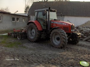 MF 5465 + Unia CUT 3.2m z wałem