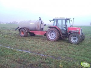 MF 6140 z beczką 6 tys l