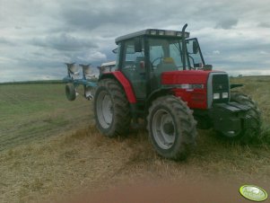 MF 6150 + pług 4 skibowy obrotowy 