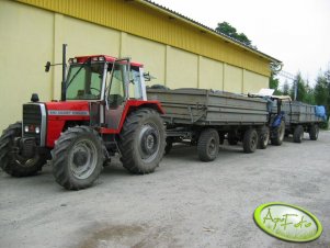 MF 690 + HL i Farmtrac 80 4 WD + HL