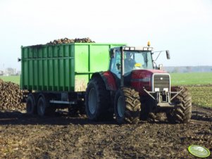 MF 8160 i Przyczepa tandem