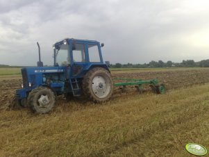 MTZ 82 + pług 4 skibowy