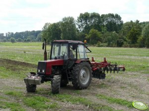 MTZ 82 TS + Brona talerzowa Kwas