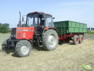 Mtz 82 TS + przyczepa tandem