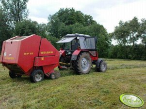 MTZ 820 + Welger  RP 15