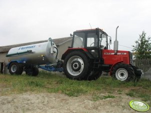 MTZ 82TS + Wóz asenizacyjny Kościan 5tys. l