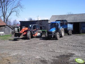 New Holand TD95D i Manitou MLT 629 turbo 