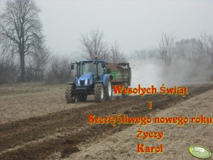 New Holland T5040  & Rozrzutnik