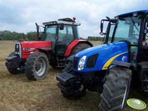 New Holland T5050 i Massey Ferguson 6180