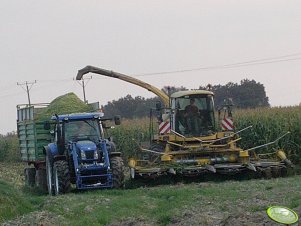 New Holland T6020 + MT DB 14000 & New Holland FX58