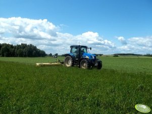 New Holland T6030 Delta + Krone AM283 Easy Cut