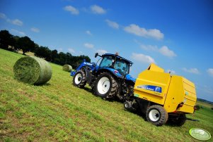 New Holland T6030 Delta + New Holland BR6090 Ocena:          3 głosów