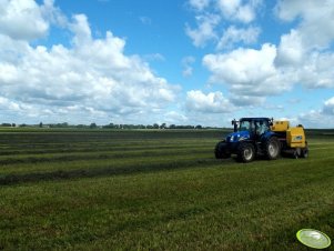 New Holland T6030 Delta + New Holland BR6090