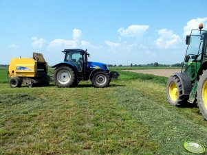 New Holland T6030 Delta + New Holland BR6090