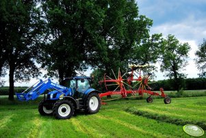 New Holland T6030 Delta + PÖTTINGER