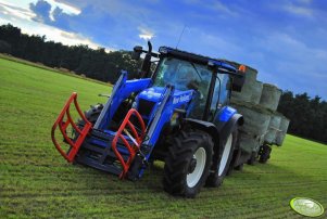 New Holland T6030 Delta + Przyczepy 