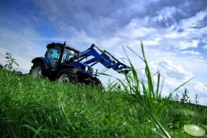 New Holland T6030 Delta + Stoll JF 250 