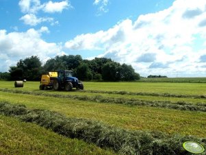 New Holland T6030 + New Holland BR6090