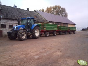 New Holland T6030 RC & Pronar T672/1 + T672 + T653/2