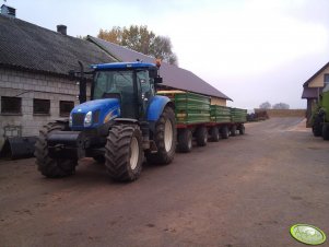 New Holland T6030RC & 3x Pronar