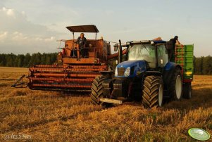 New Holland T6050 + Pronar T672/1 + Bizon