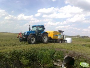 New Holland T6070 + New Holland BR 6090 Combi