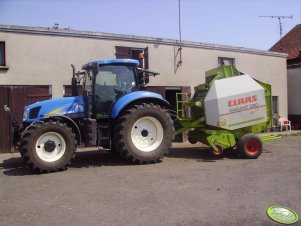 New Holland T6070 RC + Claas Variant 280 Roto Cut